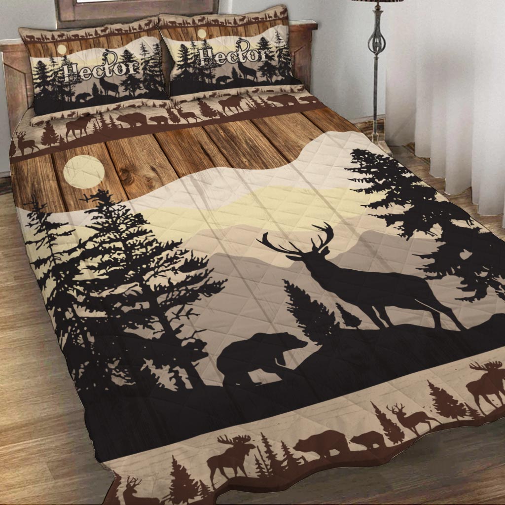 Liebe zur Jagd – Personalisiertes Jagd-Quilt-Set