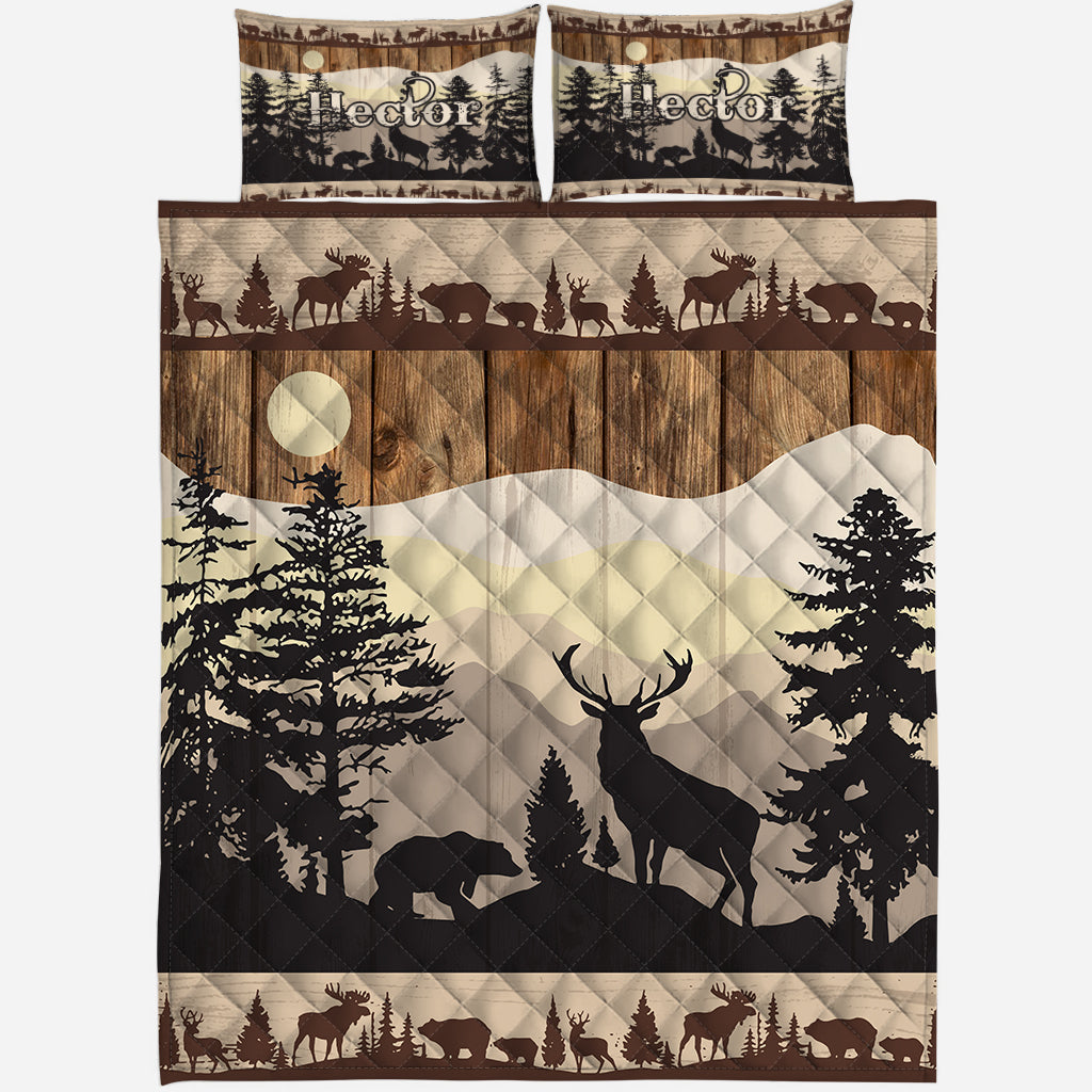 Liebe zur Jagd – Personalisiertes Jagd-Quilt-Set