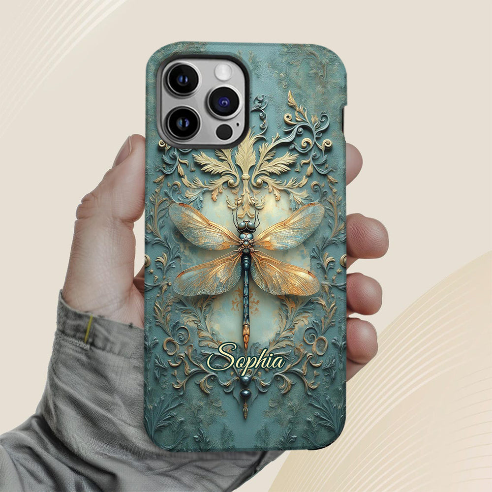 Stunning Dragonfly - Personalized Dragonfly Full Print Phone Case