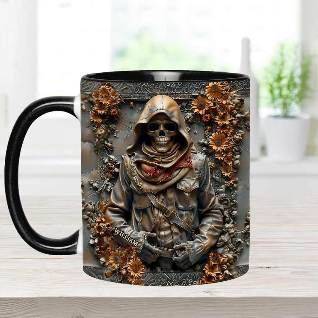Vintage Skull - Personalized Skull Accent Mug