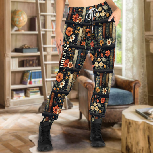 Ja, ich brauche all diese Bücher – personalisierte Unisex-Jogginghose mit Buchmotiv