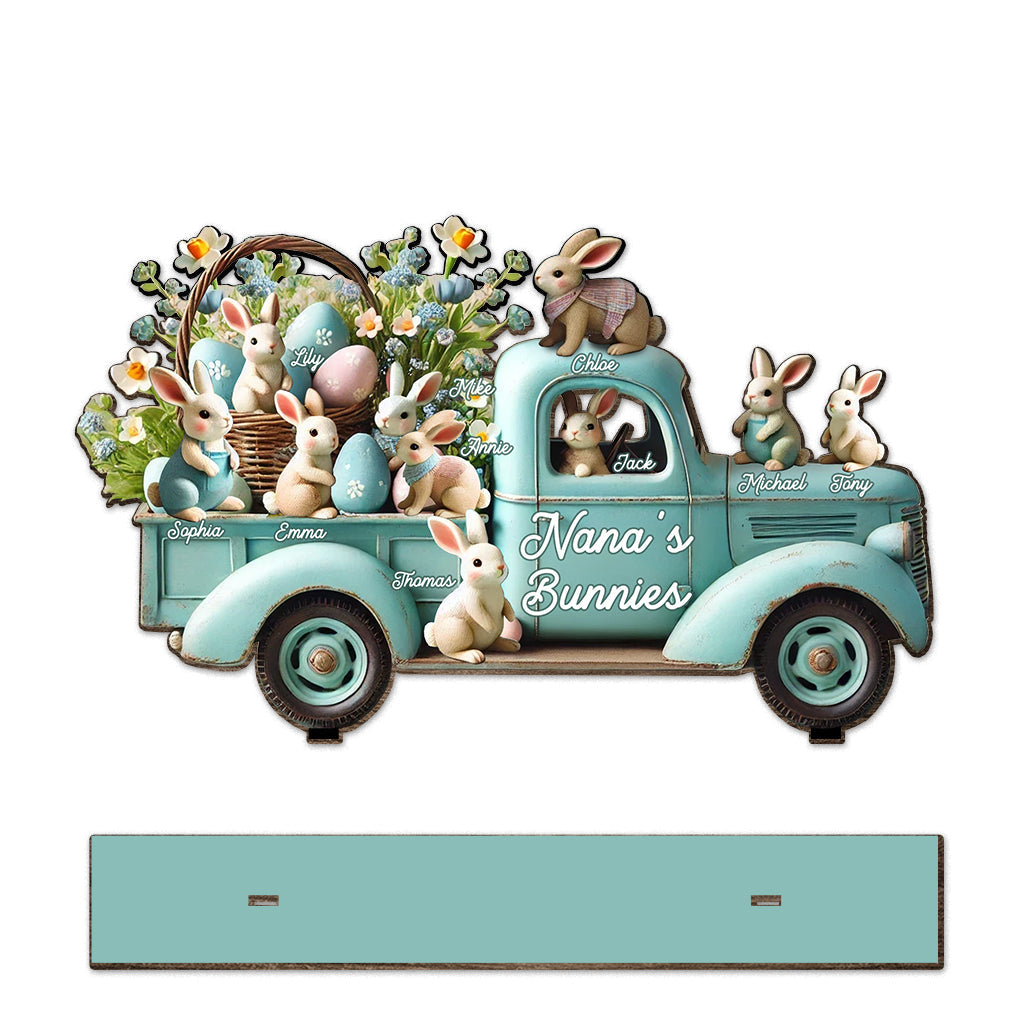 Mamas/Nanas ... Häschen – Personalisierte Oma 1-lagige große freistehende Figur