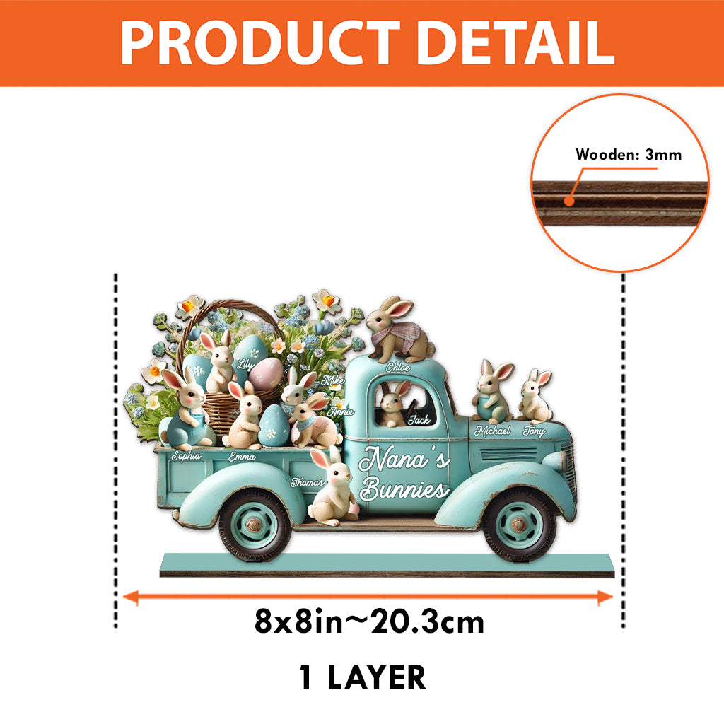 Mamas/Nanas ... Häschen – Personalisierte Oma 1-lagige große freistehende Figur