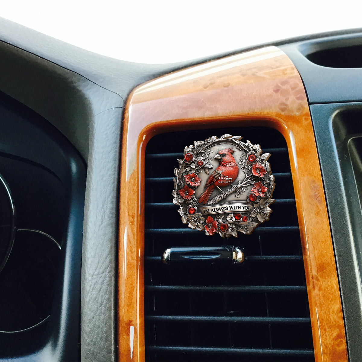 I'm Always With You - Personalized Memorial Shaped Car Visor Clip