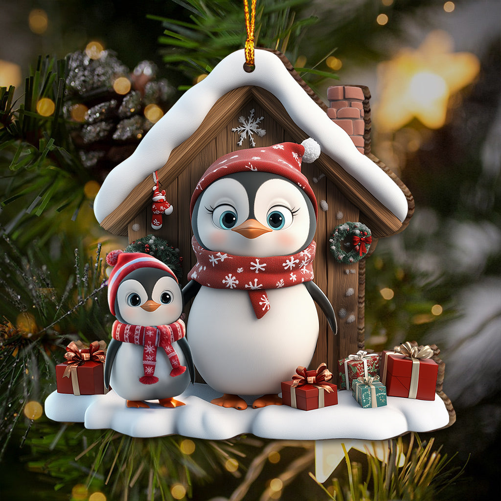 Niedlicher Pinguin-Weihnachtsbaumschmuck – personalisierter Oma-Weihnachtsbaumschmuck