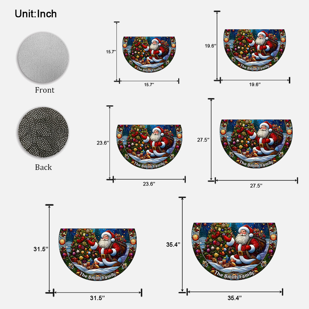 Frohe Weihnachten – Personalisierte Fußmatte in Familienform
