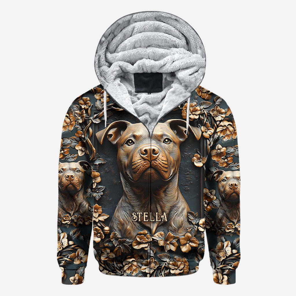 Starker Pitbull – Personalisiertes T-Shirt mit Hundemotiv