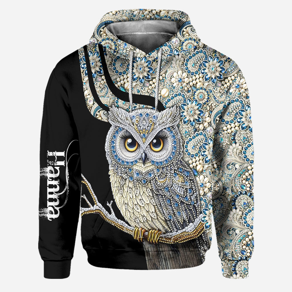 Wunderschöne Eule – Personalisierter Eulen-Hoodie und Leggings