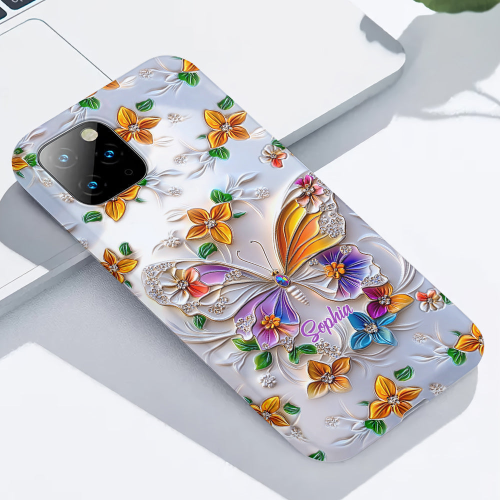 Stunning Butterfly Bee Dragonfly - Personalized Butterfly Full Print Phone Case