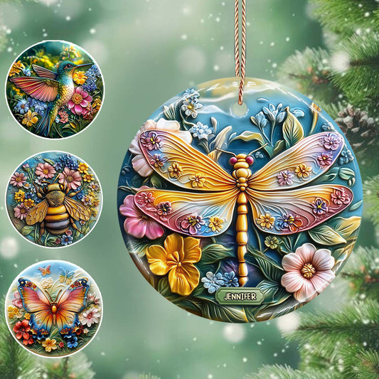 Schöner Garten – Personalisierter Keramikkreis als Gartendekoration