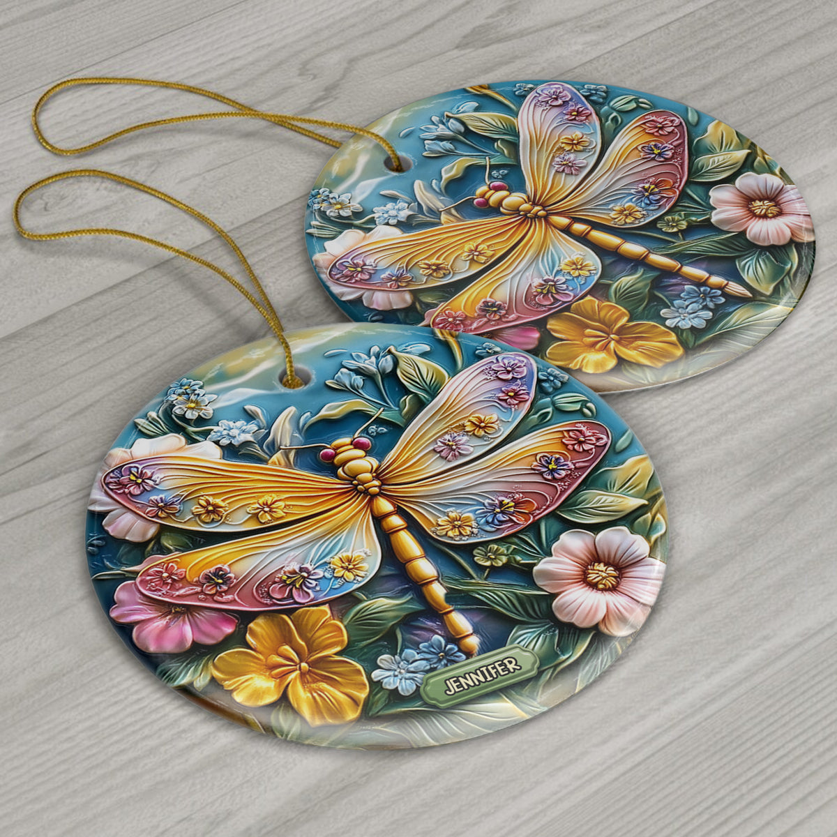 Beautiful Garden - Personalized Gardening Ceramic Circle Ornament