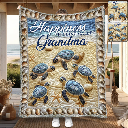 Gesegnet, Oma genannt zu werden – personalisierte Oma-Decke