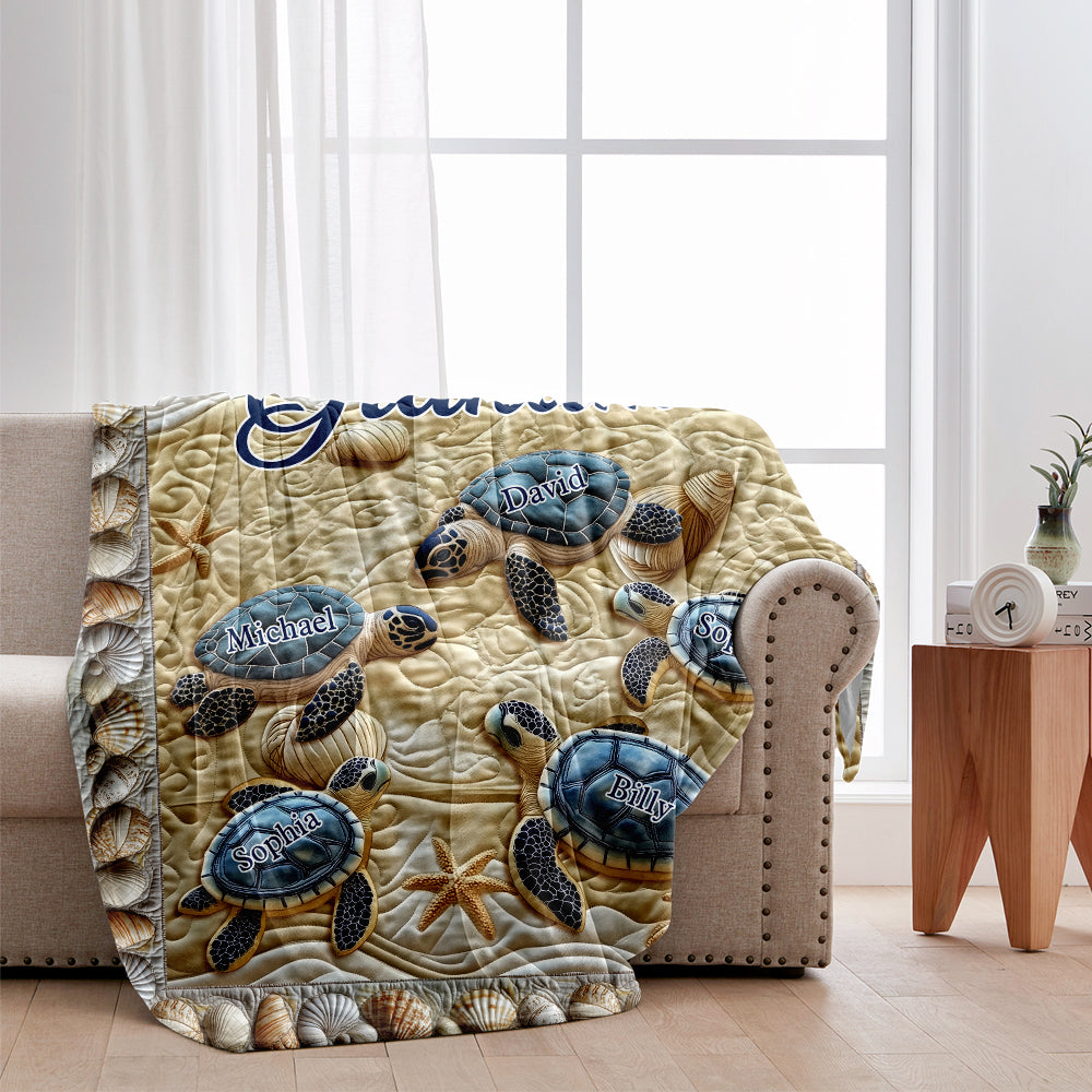 Gesegnet, Oma genannt zu werden – personalisierte Oma-Decke