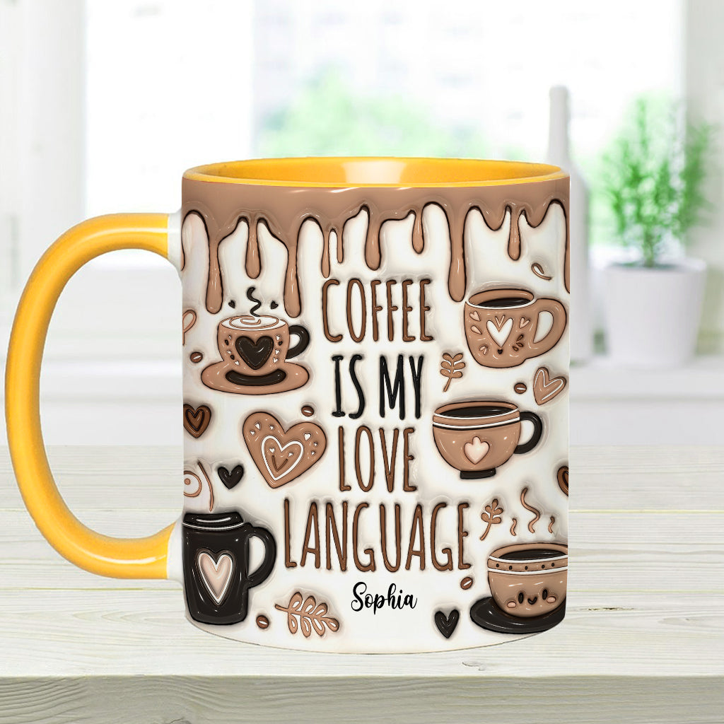 Kaffee ist meine Liebessprache – Personalisierte Kaffeetasse