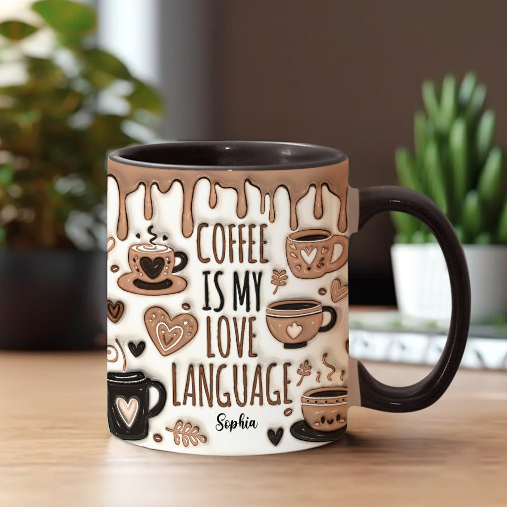 Kaffee ist meine Liebessprache – Personalisierte Kaffeetasse