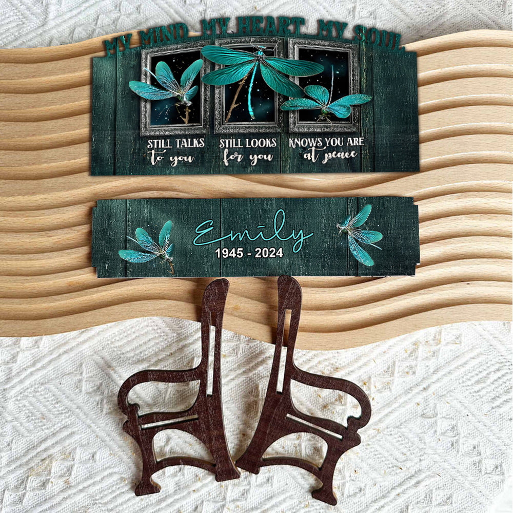 Mein Herz sucht dich noch immer – personalisierte Gedenkbank aus Holz