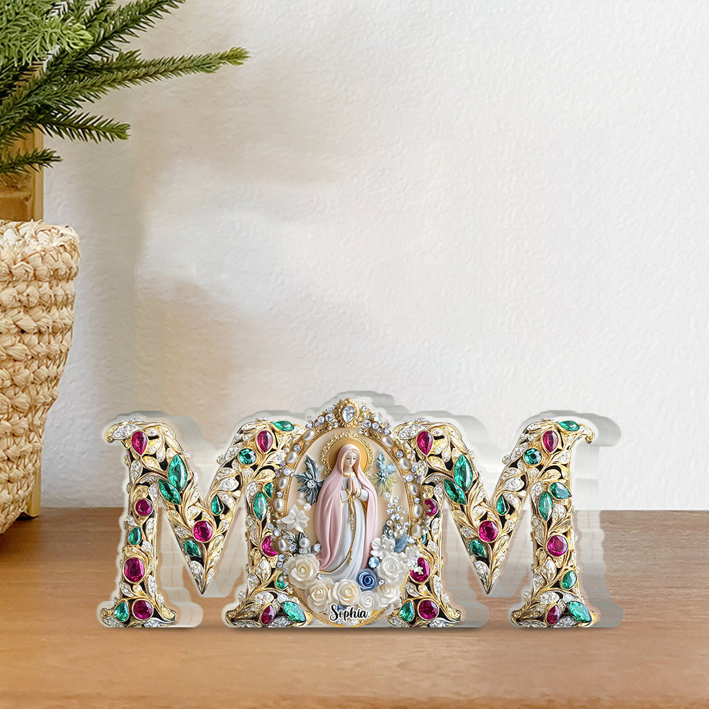 Treue Mama – Personalisierte Acrylplakette in individueller Form für die Mutter