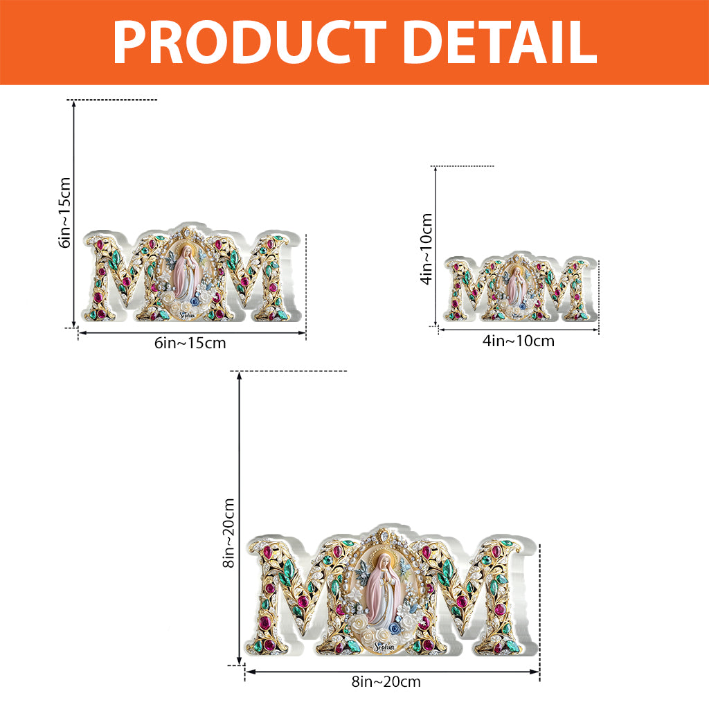 Treue Mama – Personalisierte Acrylplakette in individueller Form für die Mutter