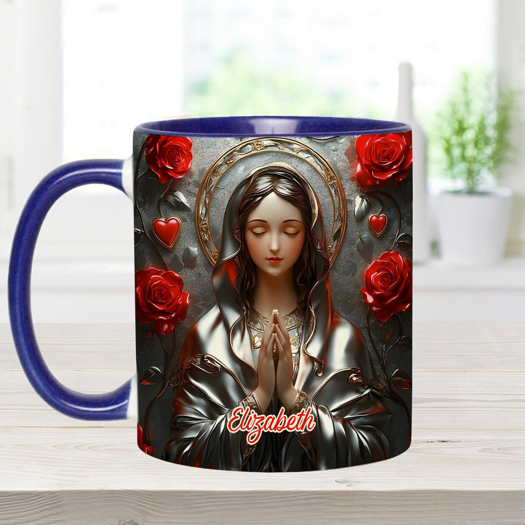 Göttliche Gnade des Fangs - Personalisierte Tasse mit christlichem Akzent