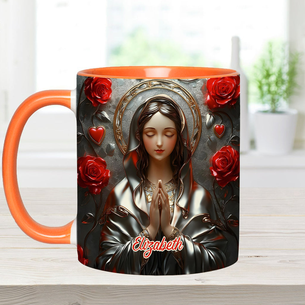 Göttliche Gnade des Fangs - Personalisierte Tasse mit christlichem Akzent