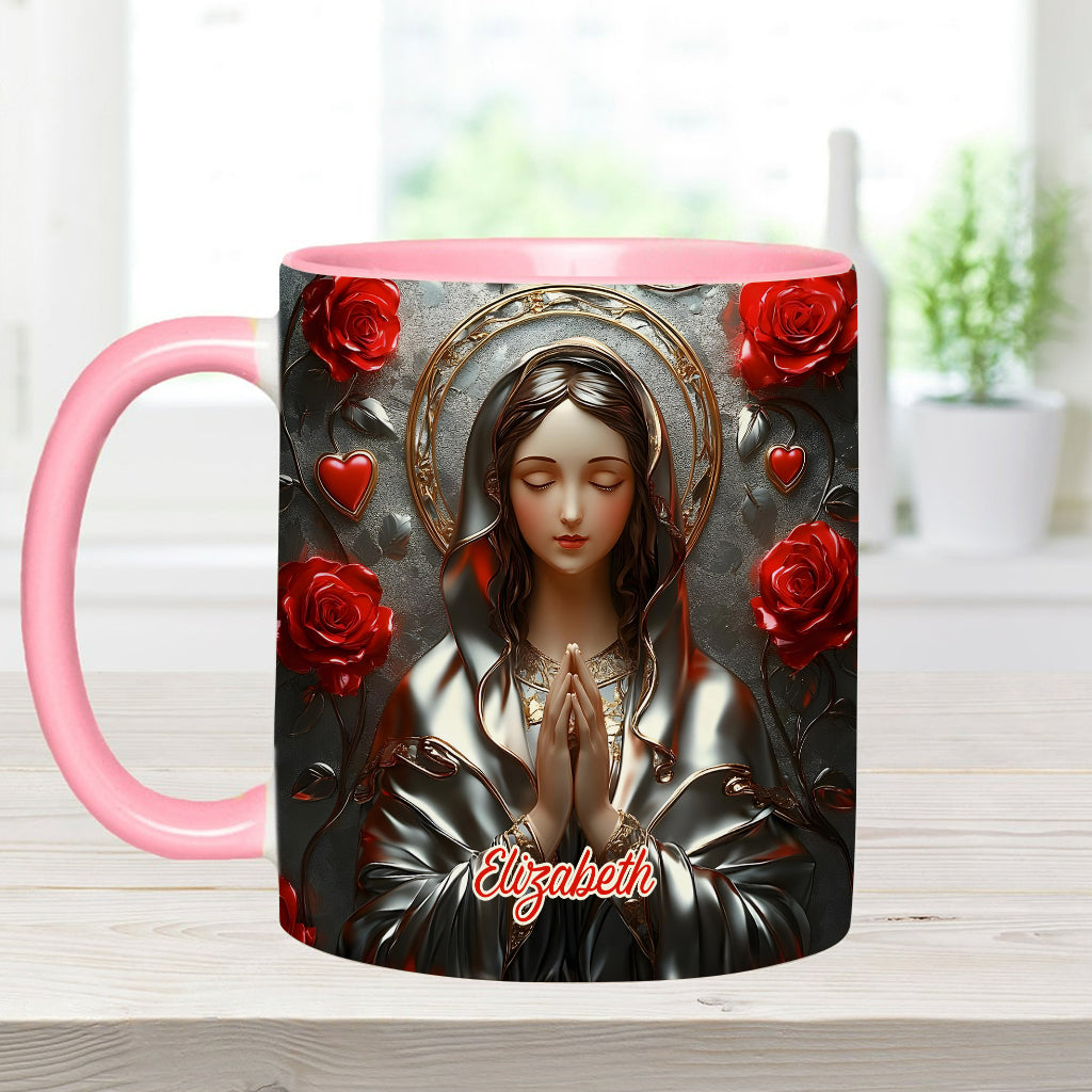 Göttliche Gnade des Fangs - Personalisierte Tasse mit christlichem Akzent