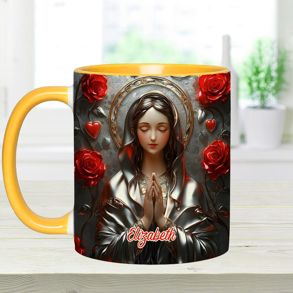 Göttliche Gnade des Fangs - Personalisierte Tasse mit christlichem Akzent