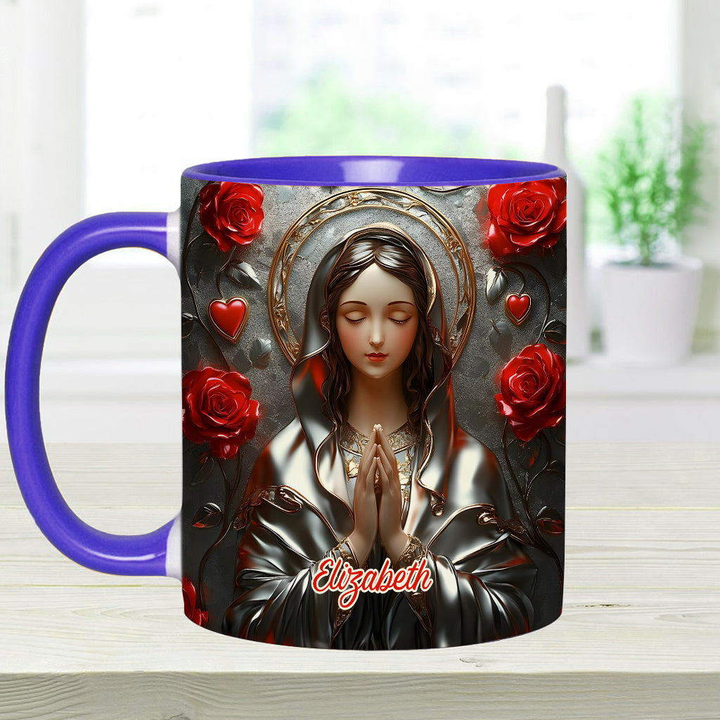 Göttliche Gnade des Fangs - Personalisierte Tasse mit christlichem Akzent