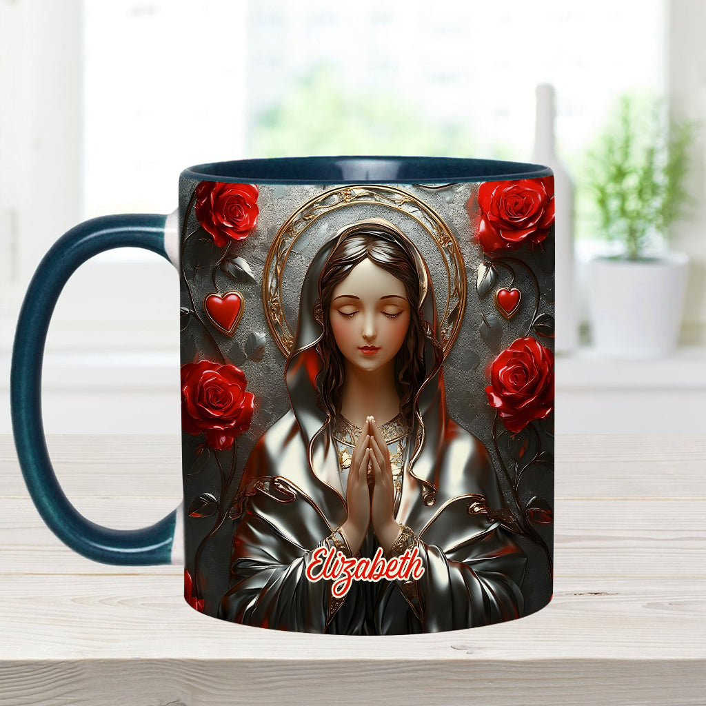 Göttliche Gnade des Fangs - Personalisierte Tasse mit christlichem Akzent