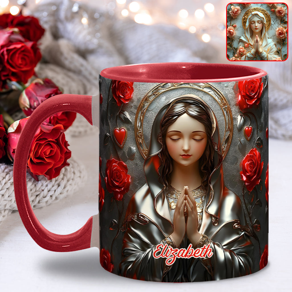 Göttliche Gnade des Fangs - Personalisierte Tasse mit christlichem Akzent