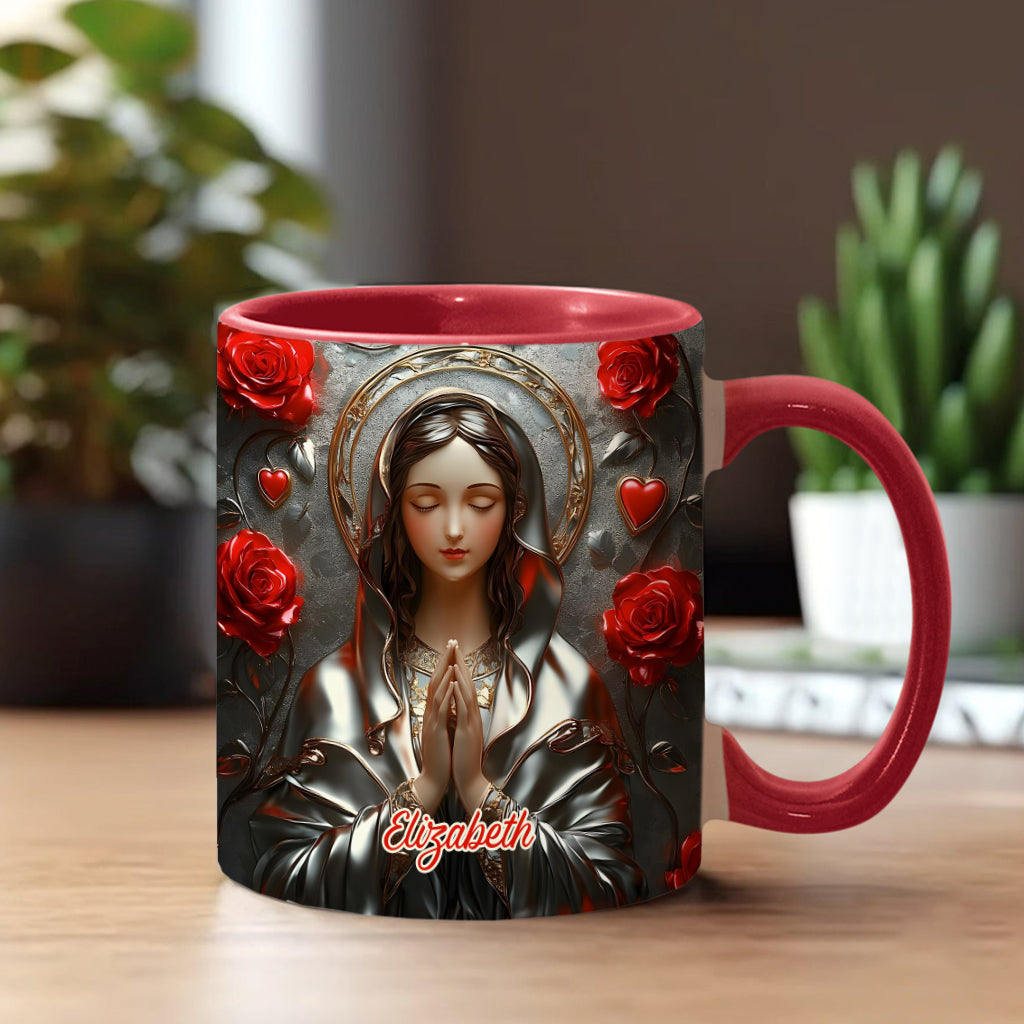 Göttliche Gnade des Fangs - Personalisierte Tasse mit christlichem Akzent
