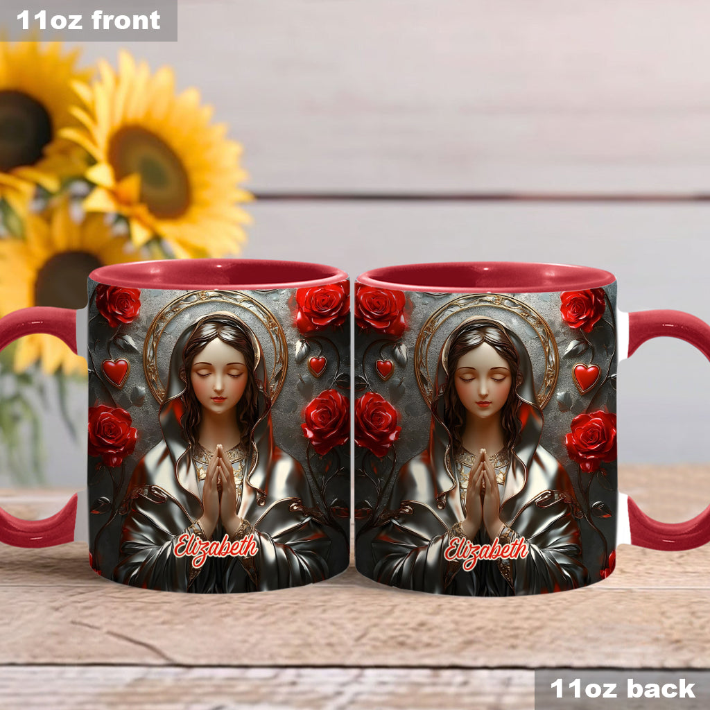 Göttliche Gnade des Fangs - Personalisierte Tasse mit christlichem Akzent