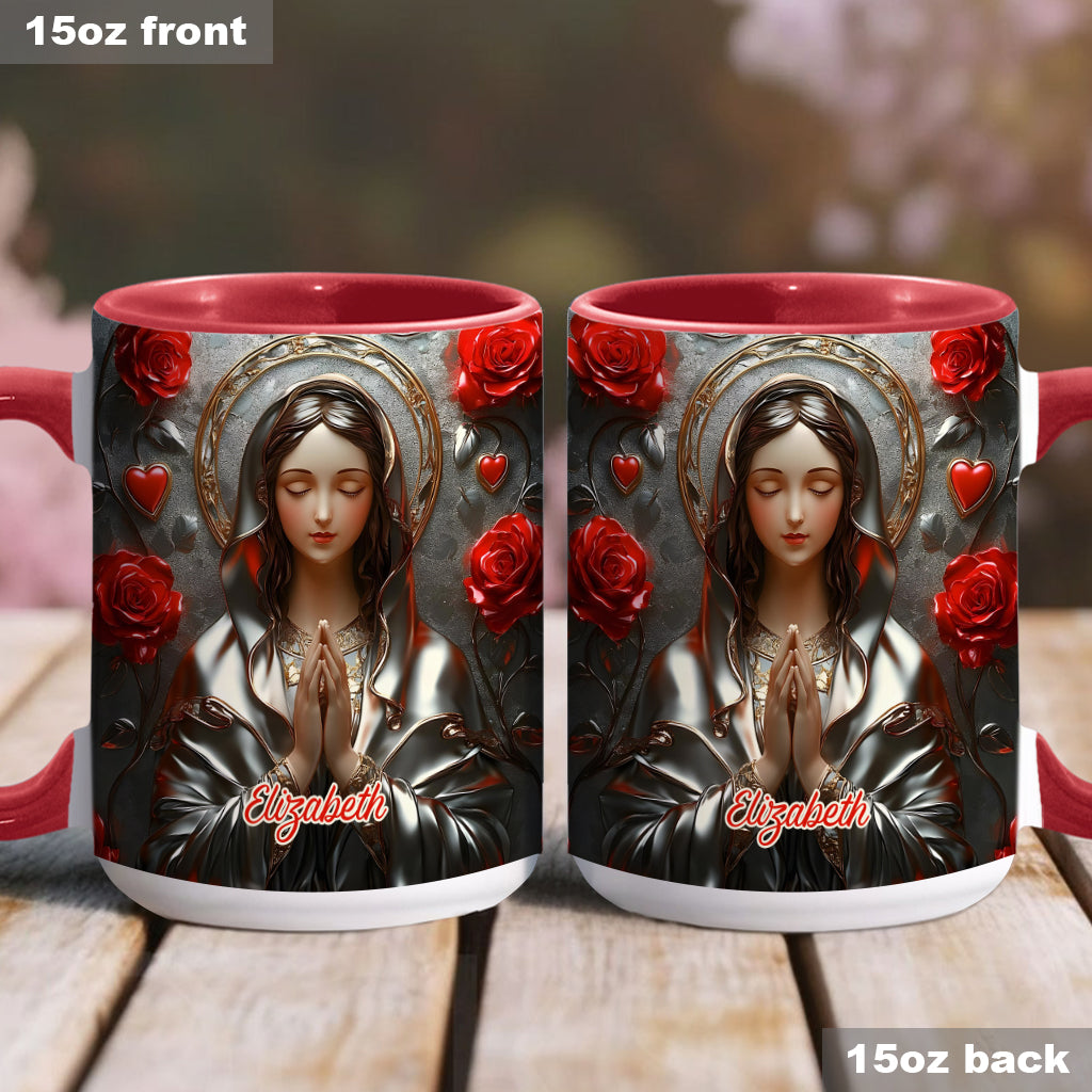 Göttliche Gnade des Fangs - Personalisierte Tasse mit christlichem Akzent
