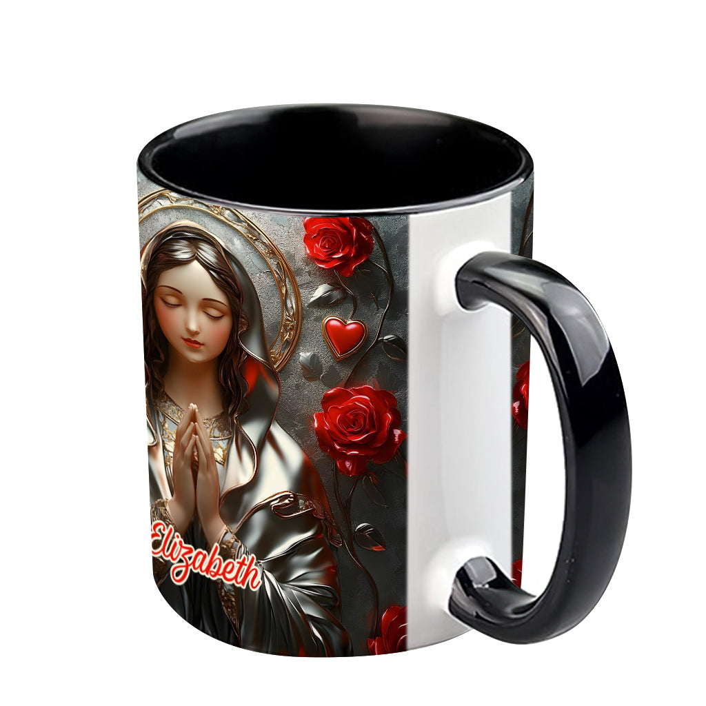 Göttliche Gnade des Fangs - Personalisierte Tasse mit christlichem Akzent