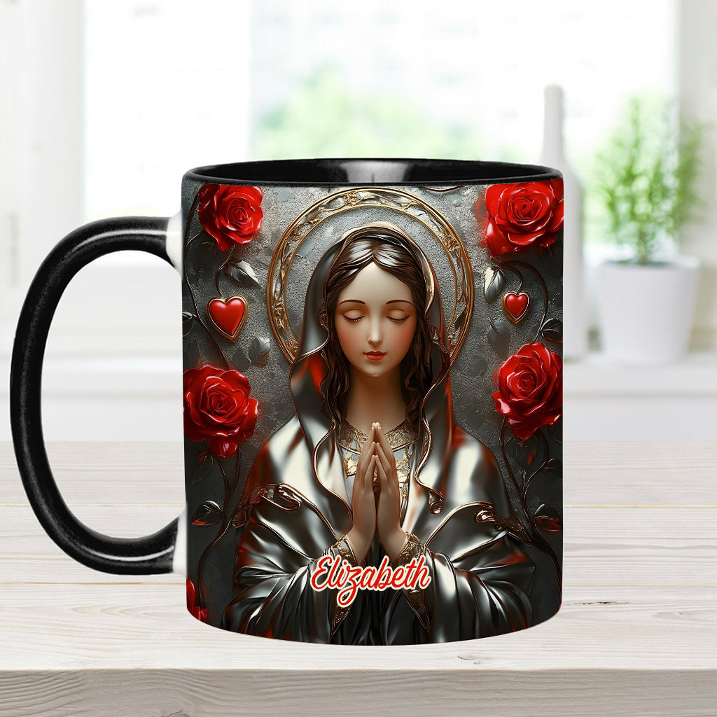 Göttliche Gnade des Fangs - Personalisierte Tasse mit christlichem Akzent
