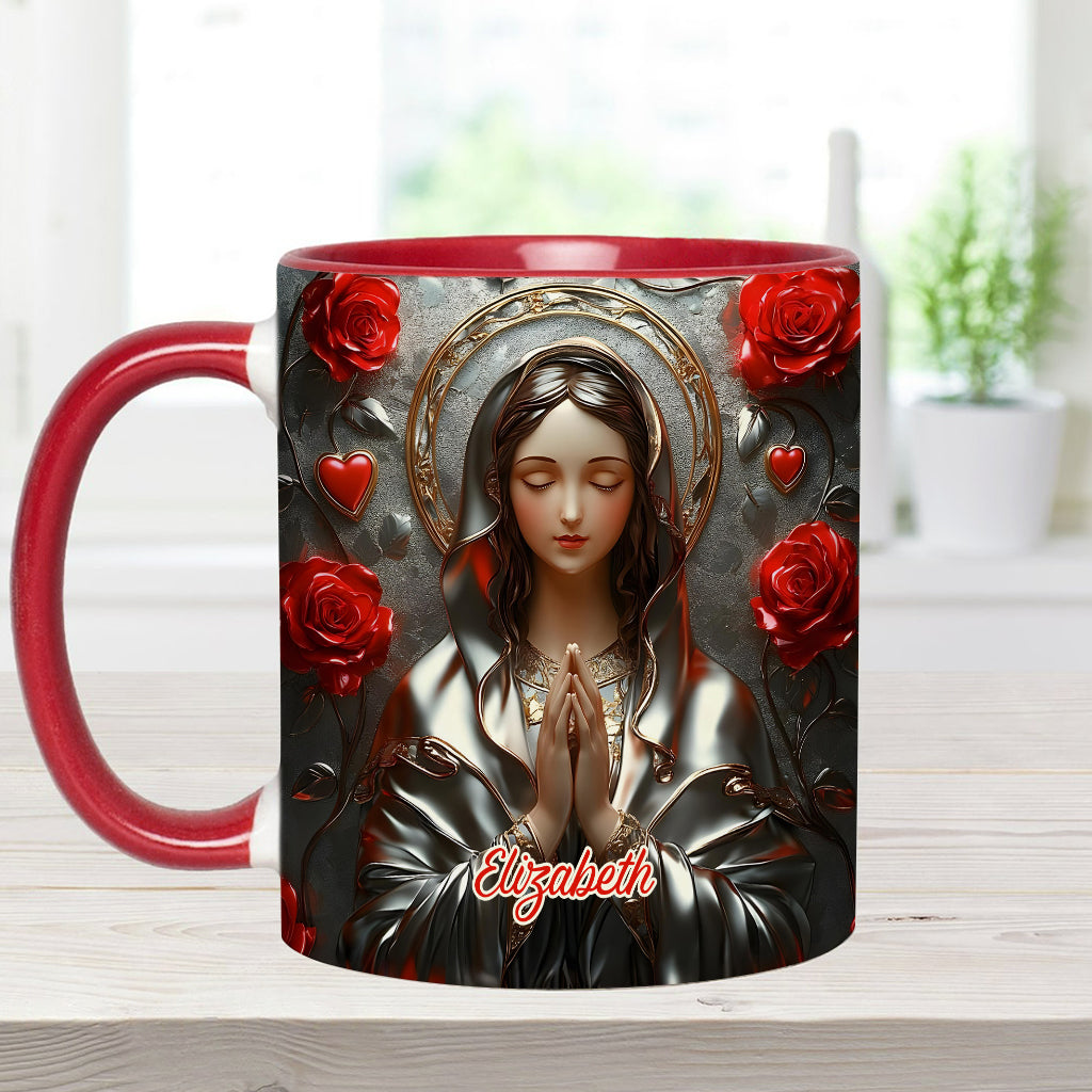 Göttliche Gnade des Fangs - Personalisierte Tasse mit christlichem Akzent