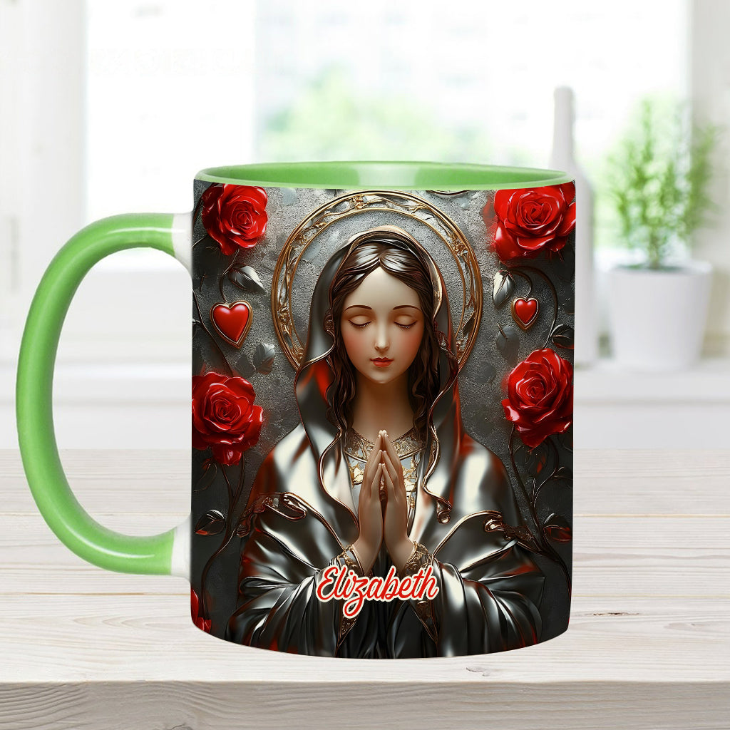 Göttliche Gnade des Fangs - Personalisierte Tasse mit christlichem Akzent
