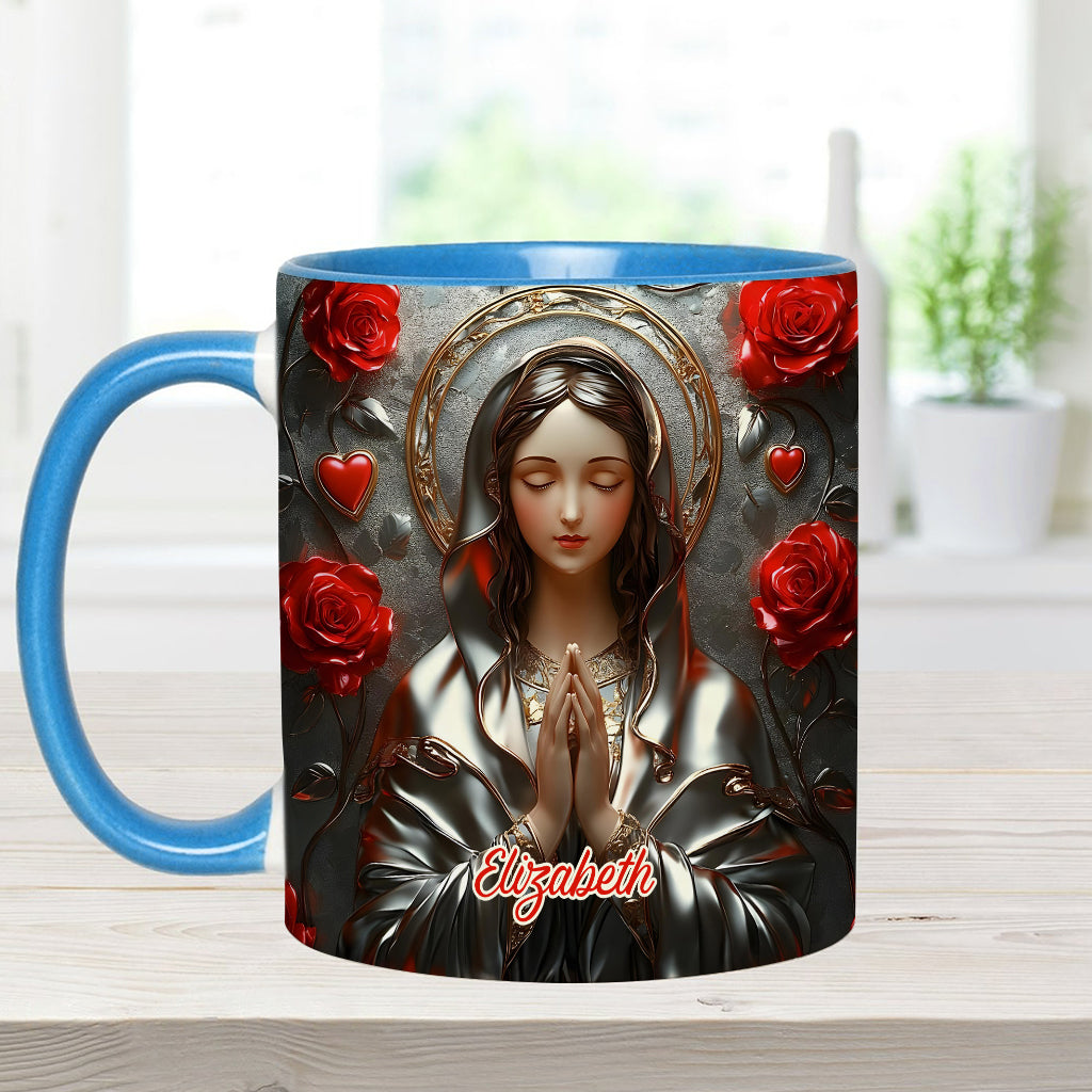 Göttliche Gnade des Fangs - Personalisierte Tasse mit christlichem Akzent