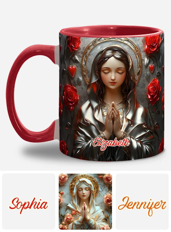 Göttliche Gnade des Fangs - Personalisierte Tasse mit christlichem Akzent