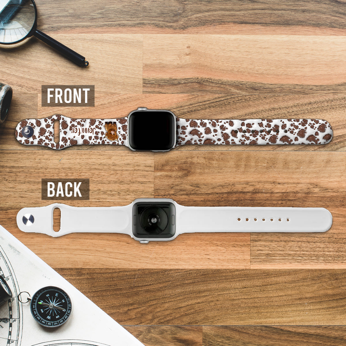 Just A Girl Who Loves Highland Cow - Personalized Apple Watch Band