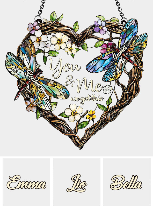 Libellenpaar – Personalisierter Libellen-Fensterhänger als Sonnenfänger 