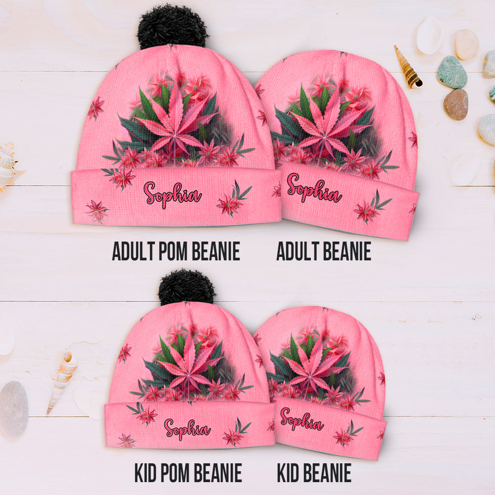 Pink Stoner - Personalized Weed Beanie Hat