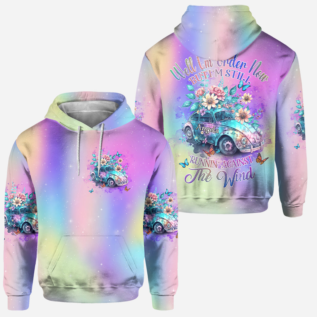 Gegen den Wind laufen – Personalisierter Hippie-Hoodie und Leggings