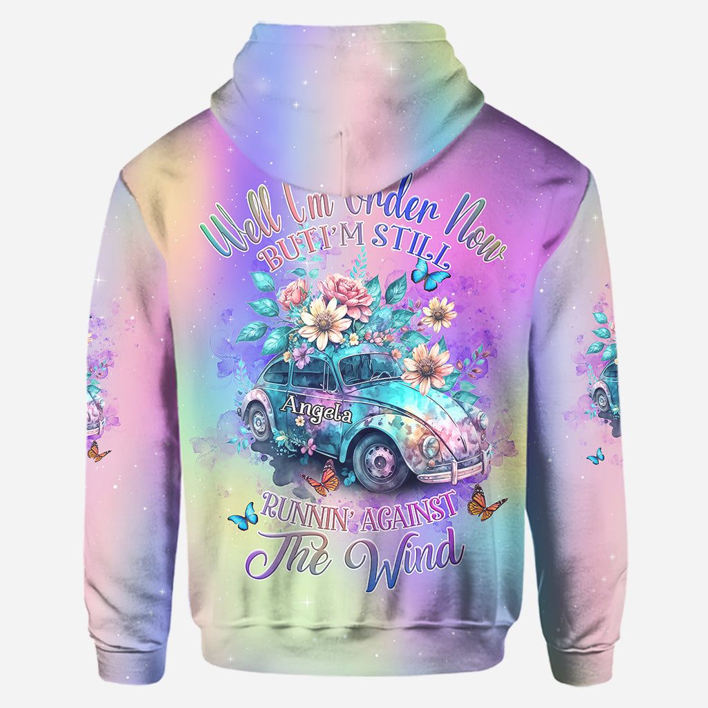 Gegen den Wind laufen – Personalisierter Hippie-Hoodie und Leggings