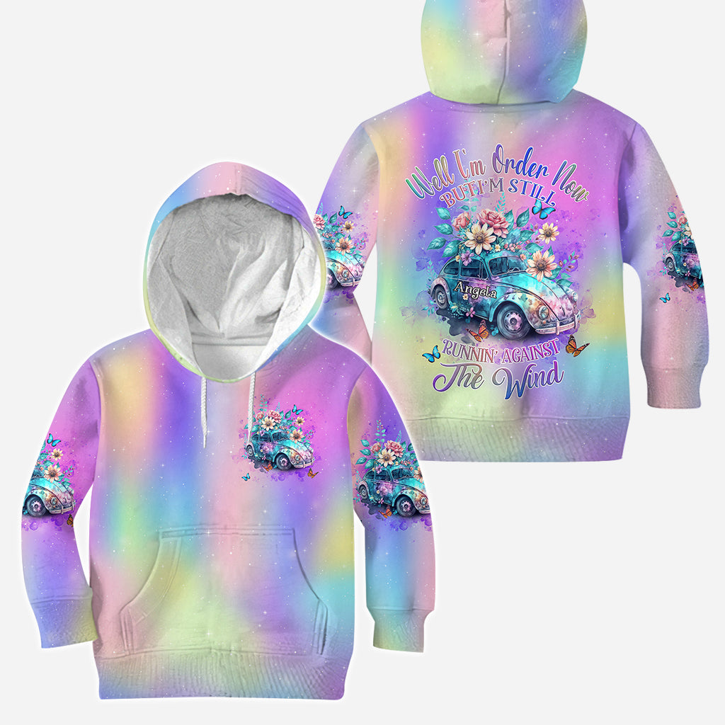 Gegen den Wind laufen – Personalisierter Hippie-Hoodie und Leggings