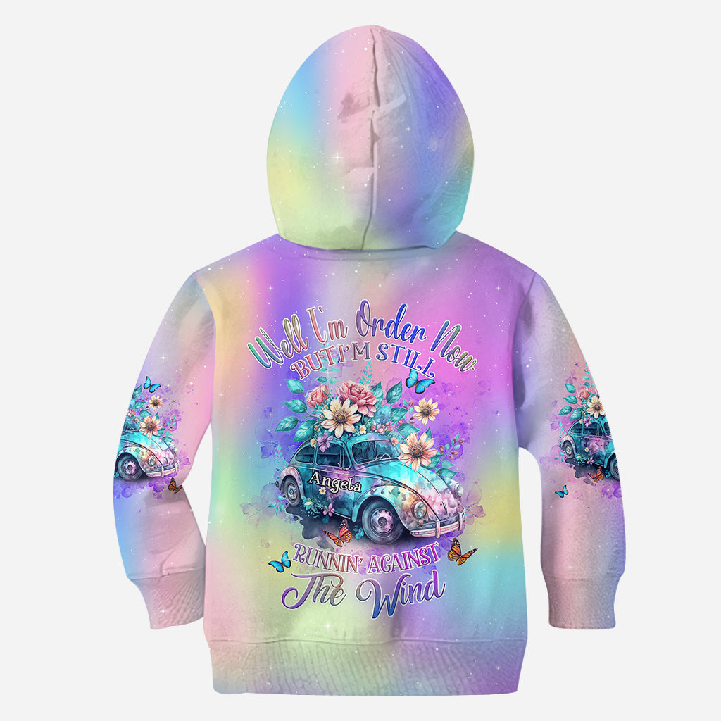 Gegen den Wind laufen – Personalisierter Hippie-Hoodie und Leggings