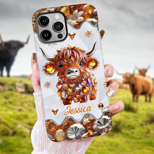 Just A Girl Who Loves Highland Cows - Personalized Full Print Phone Case