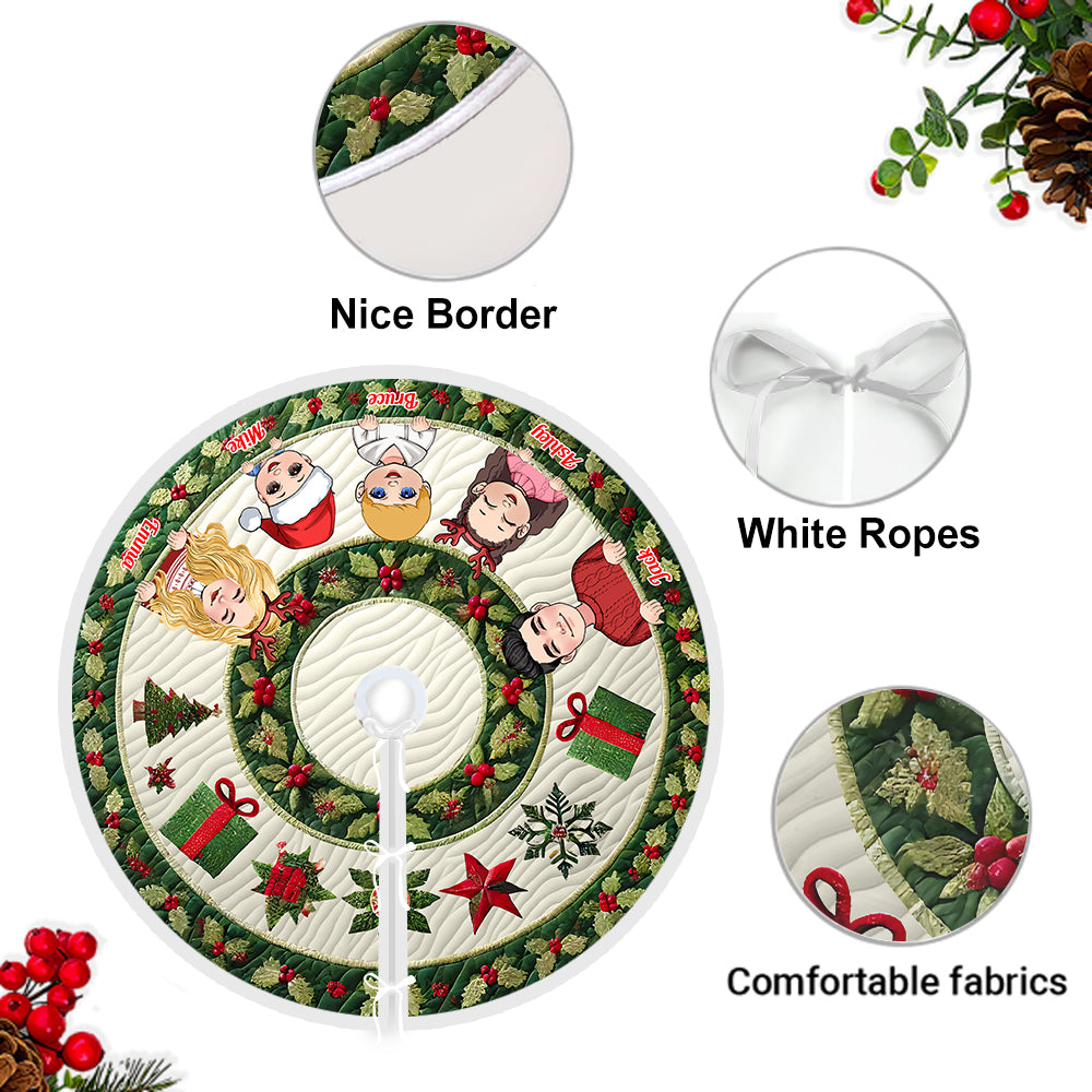 Familiäre Weihnachtsharmonie – Personalisierte Baumdecke