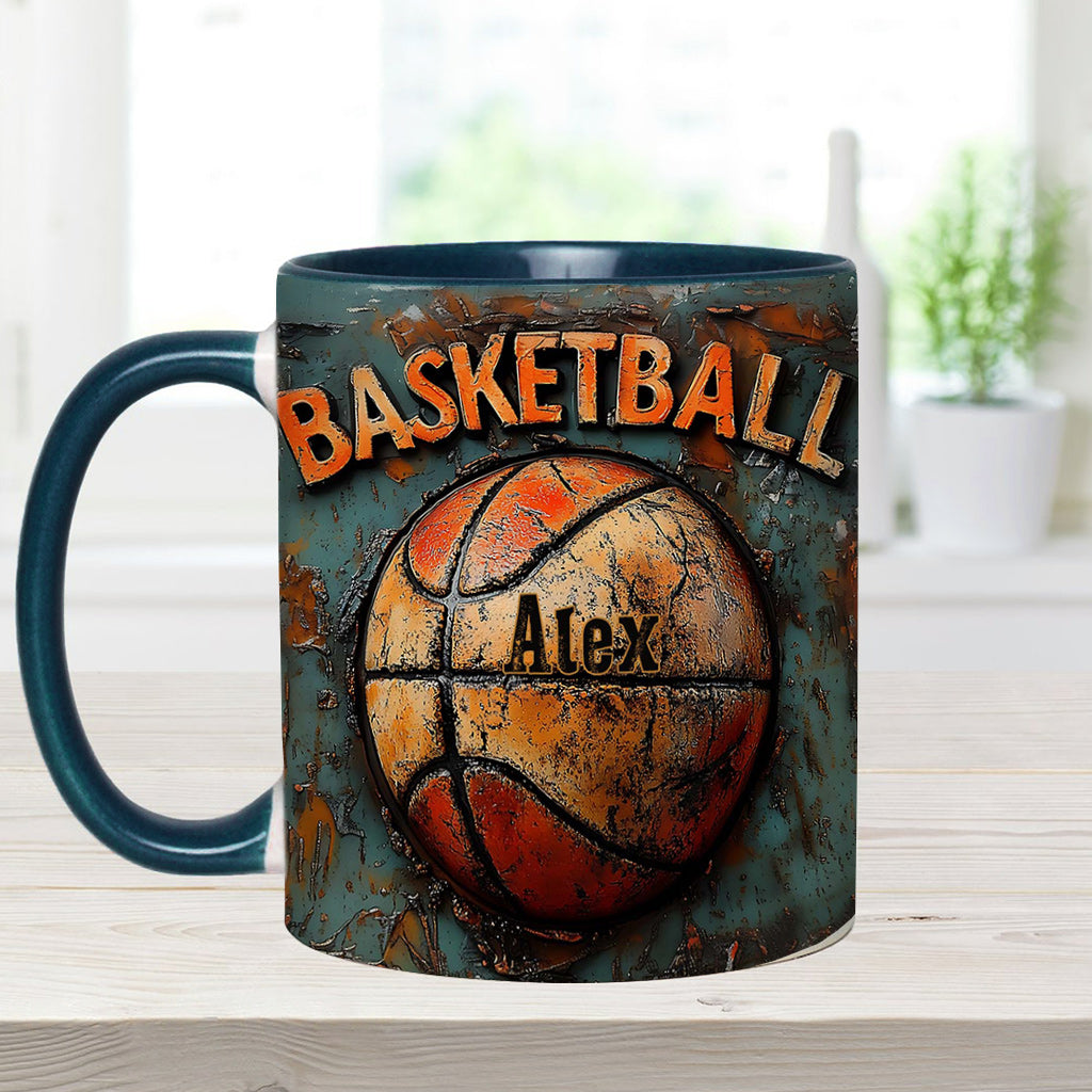 Basketball fürs Leben – Personalisierter Basketball-Akzentbecher