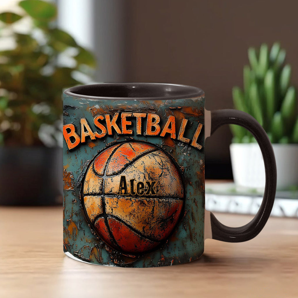 Basketball fürs Leben – Personalisierter Basketball-Akzentbecher