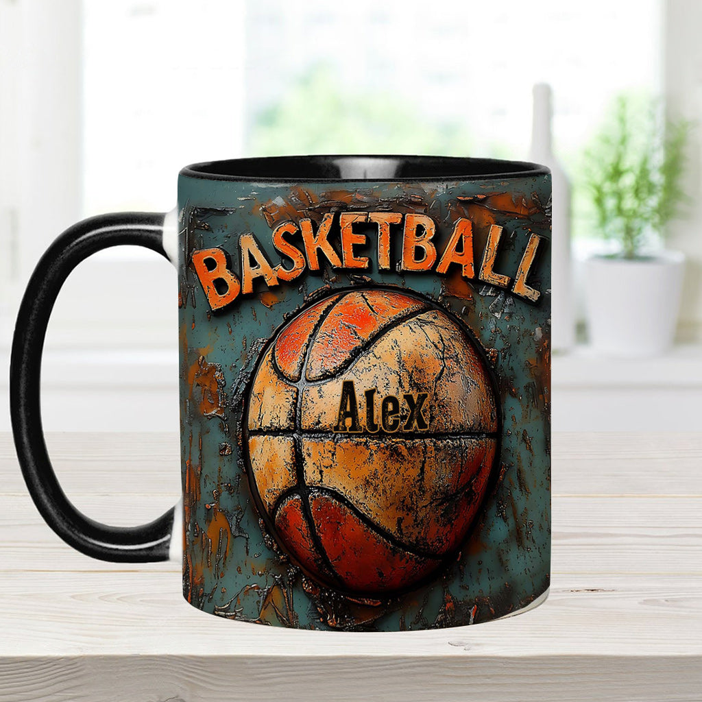 Basketball fürs Leben – Personalisierter Basketball-Akzentbecher
